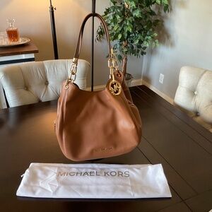 Michael Kors Fulton Large Leather Shoulder Bag - Never Used (NWT)